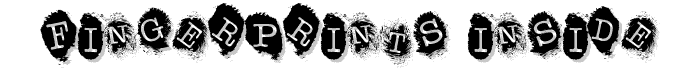 Fingerprints Inside font